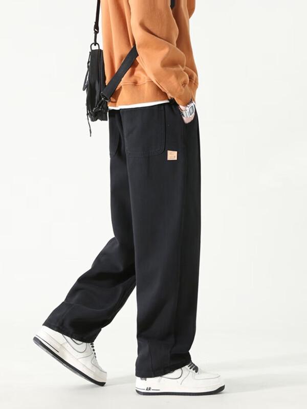 Мужские свободные брюки карго прямого кроя Dingfengbaoluo HK9208