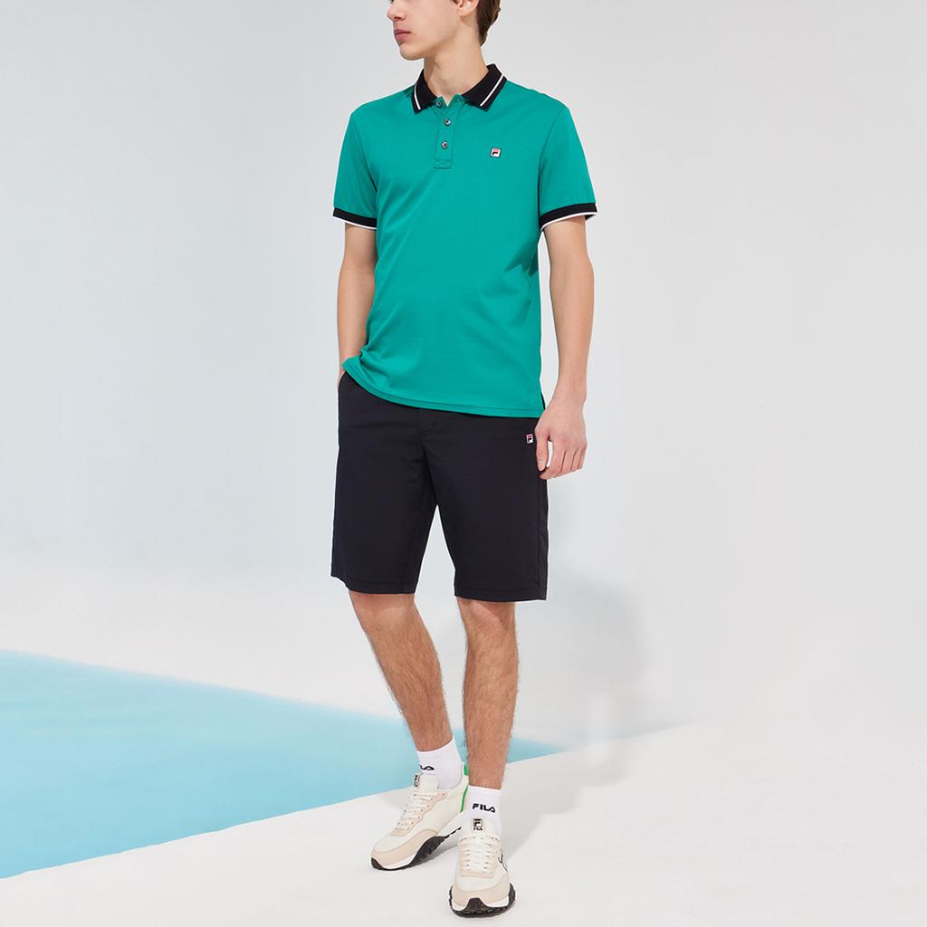 Fila Loose Breathable Casual Woven Shorts Men Bottoms Black F11M128802F-BK