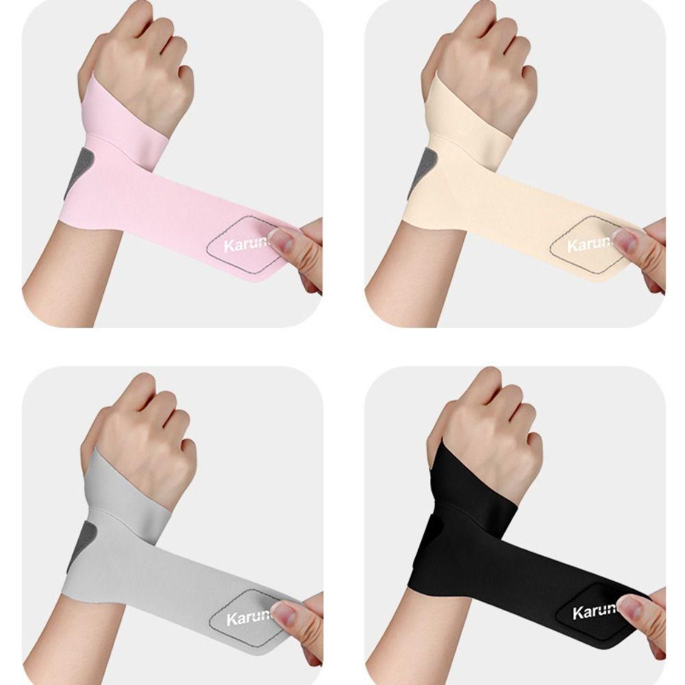 Spandex Sport Wrist Guard with Fastener Tape Wrist Support Brace Wristband Badminton Basketball
