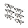 6pcs Duplex Wire Rope Clip Cable Clamps Stainless Steel Duplex 2‑Post Cable Clamp for Wire RopeM4