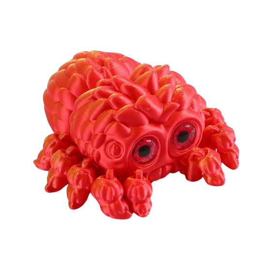 Yousheng Хэллоуин 3D-печатная фигурка паука с подвижными суставами, фигурка паука, игрушка-непоседа, шарнирная модель паука, украшение для дома, офиса, настольный орнамент