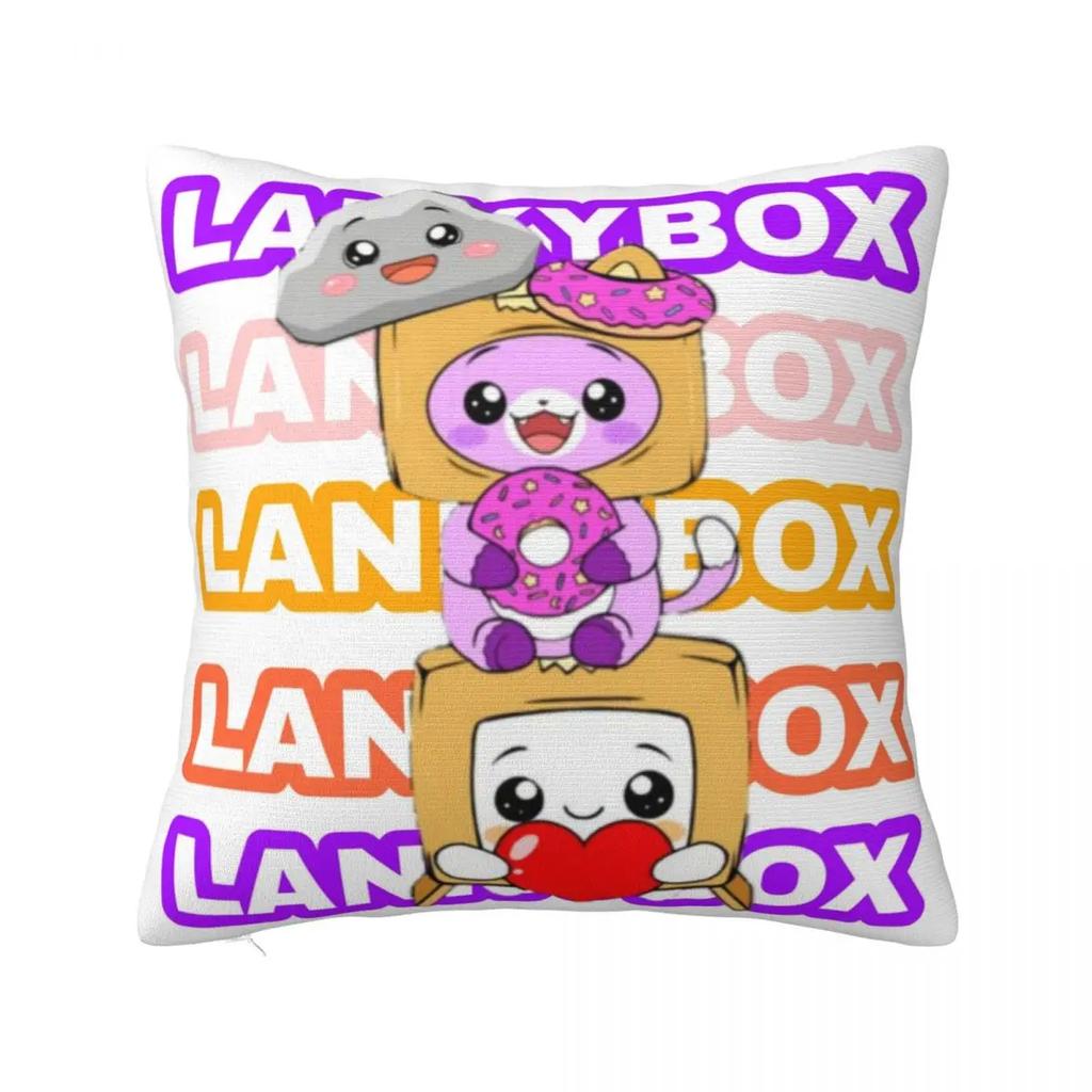 Cute Loki Fox Square Pillowcase Lanky Cartoon Cushion Cover Fun Polyester Decorative Seat Pillowcase