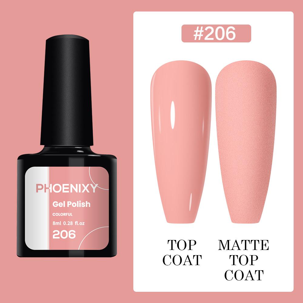 PHOENIXY, 50 шт., гель-лак для ногтей, долговечный гель-лак, верхнее базовое покрытие, полуперманентный гель-лак, дизайн ногтей «сделай сам»