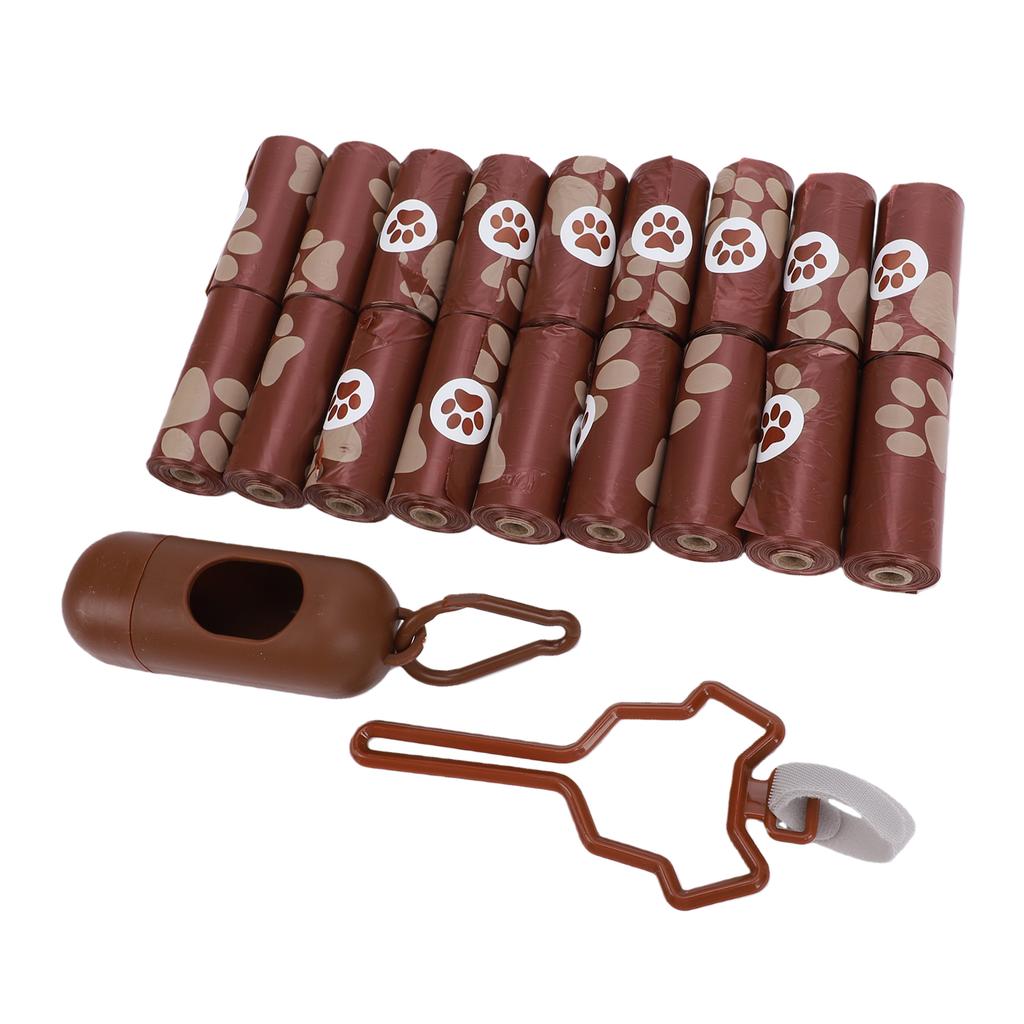 18 Rolls Dog Waste Bags Thick Waterproofing Leak Proof Scented Dog Waste Bags with Dispenser and Clip