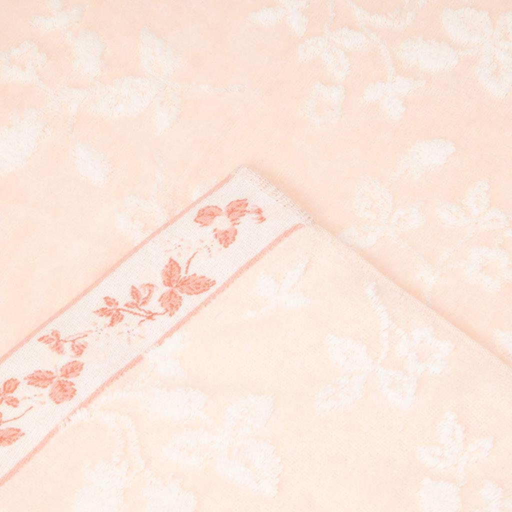 Nishikawa Bath Wedgwood Wild Strawberry Smooth Soft TT11304606P Towel, 100% Cotton, Strawberry, Design, Shirring, Pink,