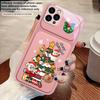 Мультяшная новогодняя елка Для iPhone 17 Air 16 E 15 14 13 Plus 12 mini 11 17 Pro Max XR Xs Max 16E 7 8 Чехол для телефона из закаленного стекла