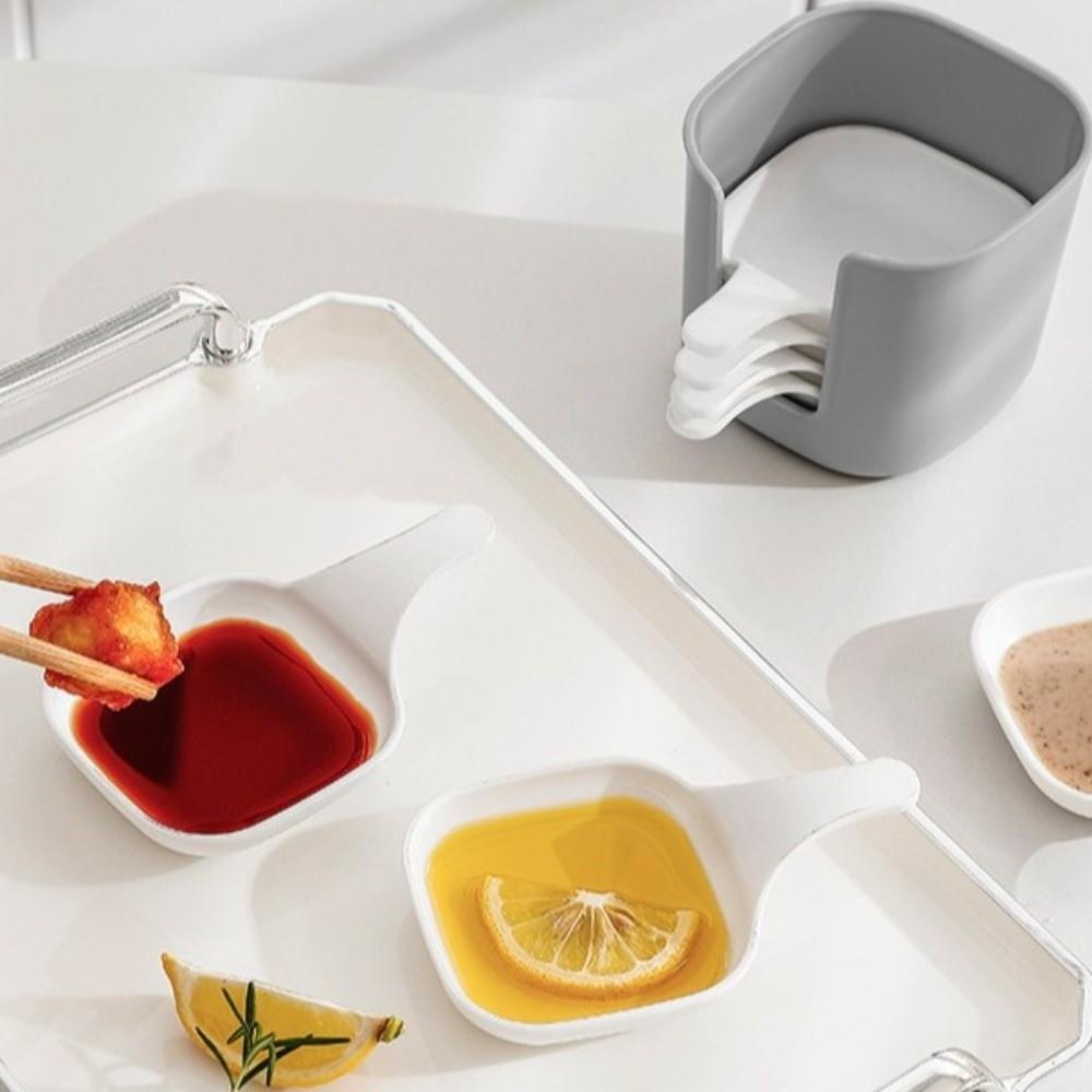 Plastic Dipping Dish Mini Size Seasoning Dish Creative Condiment Dishes Bar Kitchen