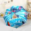 Stitch Birthday Party Outdoor Automatic Umbrella Folding Umbrella with 8 Ribs Compact Design for Outdoor Daily Use Fashionable Accessory