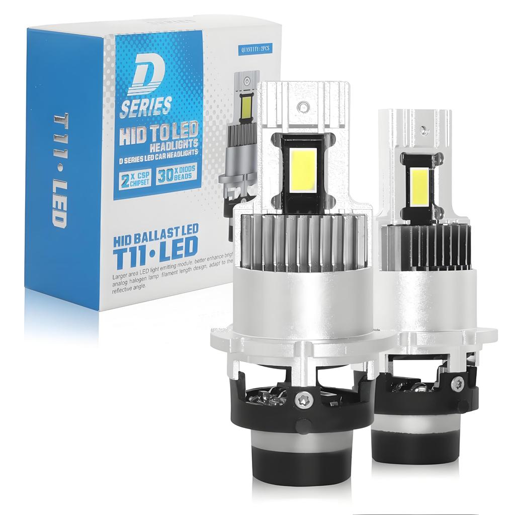 D4S LED Headlight, Compatible with Vehicle Inspection, Pon Mount, Explosive Light, 18,000 LM, 6,500K,