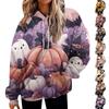 Women's Fashion Sweatshirt Printed Casual Hooded Sweatshirt With Pockets
