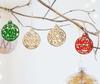 Inkdotpot 18 шт. Рождественские украшения, незаконченные деревянные лазерные вырезы в форме дерева/колокольчика, подвесное украшение