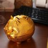 Gold Pig Pig Plastic Piggy Bank Plastic Coin Saving Box Practical Pig Money Jar  Student Gift