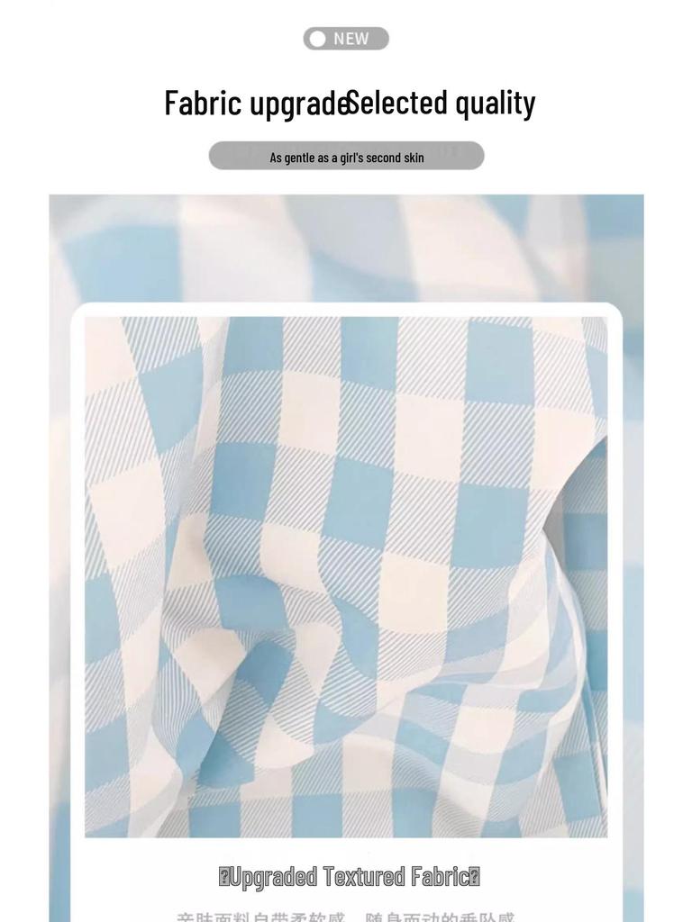 Women's Pink Plaid Straight-Leg Pants, Loose Slimming Fit, Casual Wide-Leg, Floor-Length, Spring/Autumn 2025.