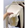 Womens Thick High-Neck Knit Sweater Soft Warm Base Layer Pullover Winter Casual Office Wear