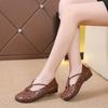 Designer Elegant Woman Flat Ballet Shoes Ladies Hollow Out Summer Flats Women's Mary Jane Shoes Vintage Loafers Cut Out Moccasin