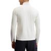 Fila Fleece Half-Zip Knit Long Sleeve T-Shirt Men Tops Snow-White A11M517202FWT