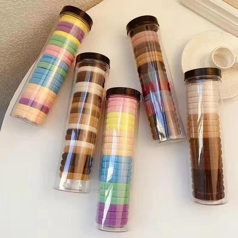 Simple High Elastic Hair Rubber Band Women's High Ponytail Hair Rope Durable Hair Rope All-match Hair Band Headwear