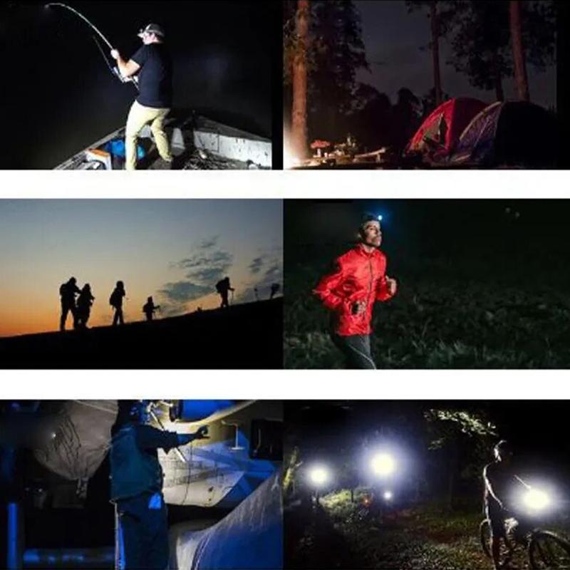 Mini Cob Headlight Portable Led Headlamp Waterproof Head Front Light With 3Modes Lighting Outdoor Camping Hiking Head Flashlight