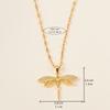 Stainless Steel Personality Dragonfly Pendant Necklace For Women Fashion Girls Clavicle Chain Party Jewelry Gifts Wholesale