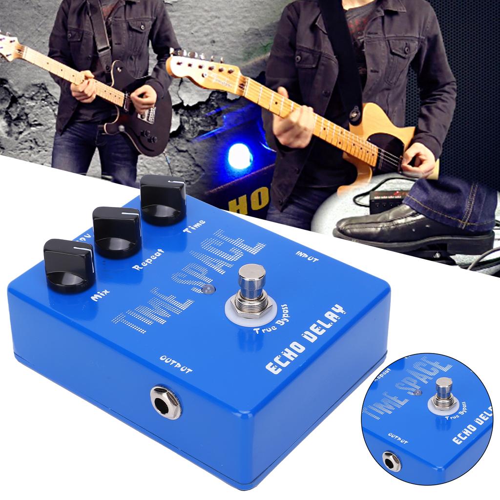 Педаль эффектов Эхо Задержка Гитарный Эффектор Аксессуары для музыкальных инструментов DC 9В 30мА
