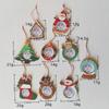 with Hanging Ropes Photo Frame Wooden Xmas Tree Decorations Picture Ornaments for Christmas Tree