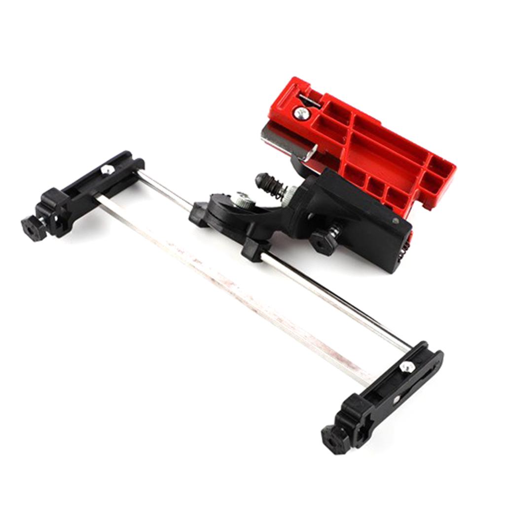Bar Mounted Chainsaw Sharpener File Kit Manual Filing Guide with 5/32 Inch Round File and Plastic