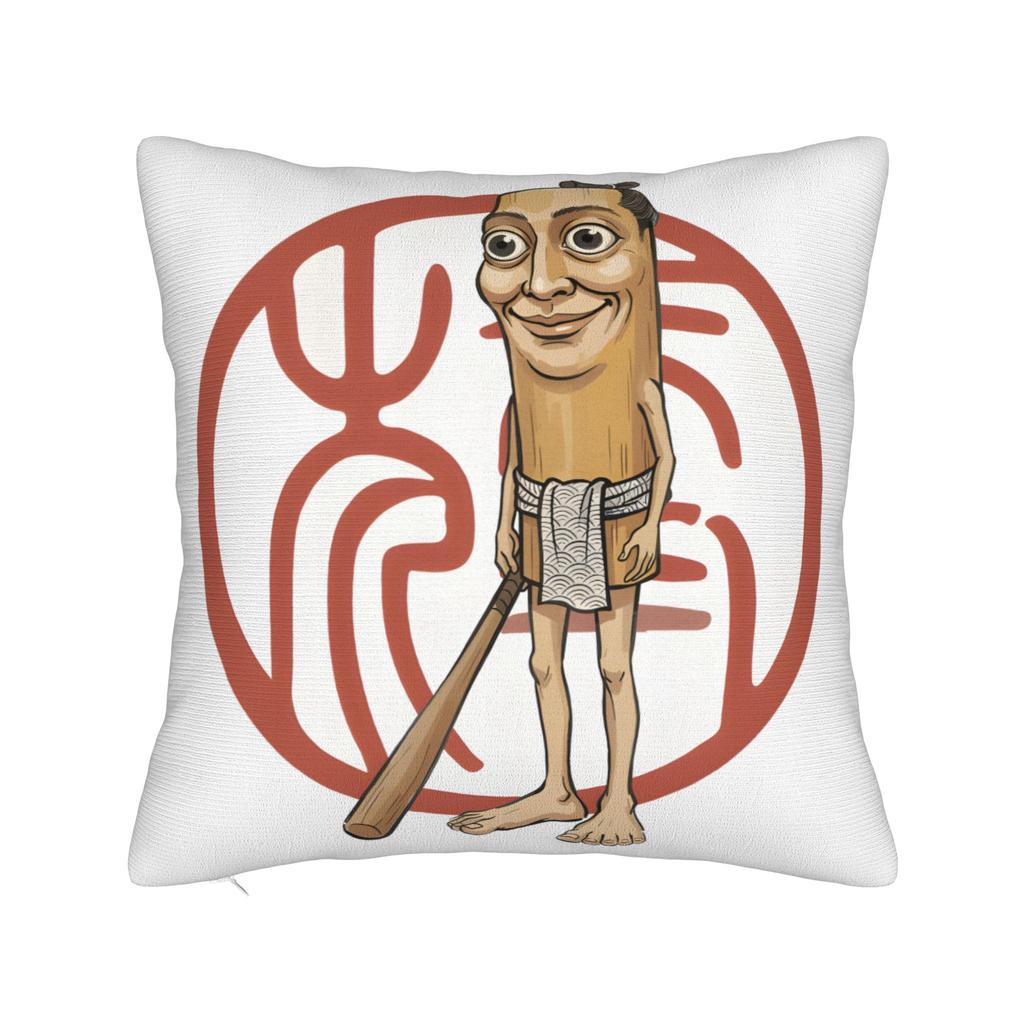 Tung Tung Tung Sahur Brainrot Funny Pillow Case Comfy Pillow Cover Kawaii Pillowcases For Sofa Home Decoration