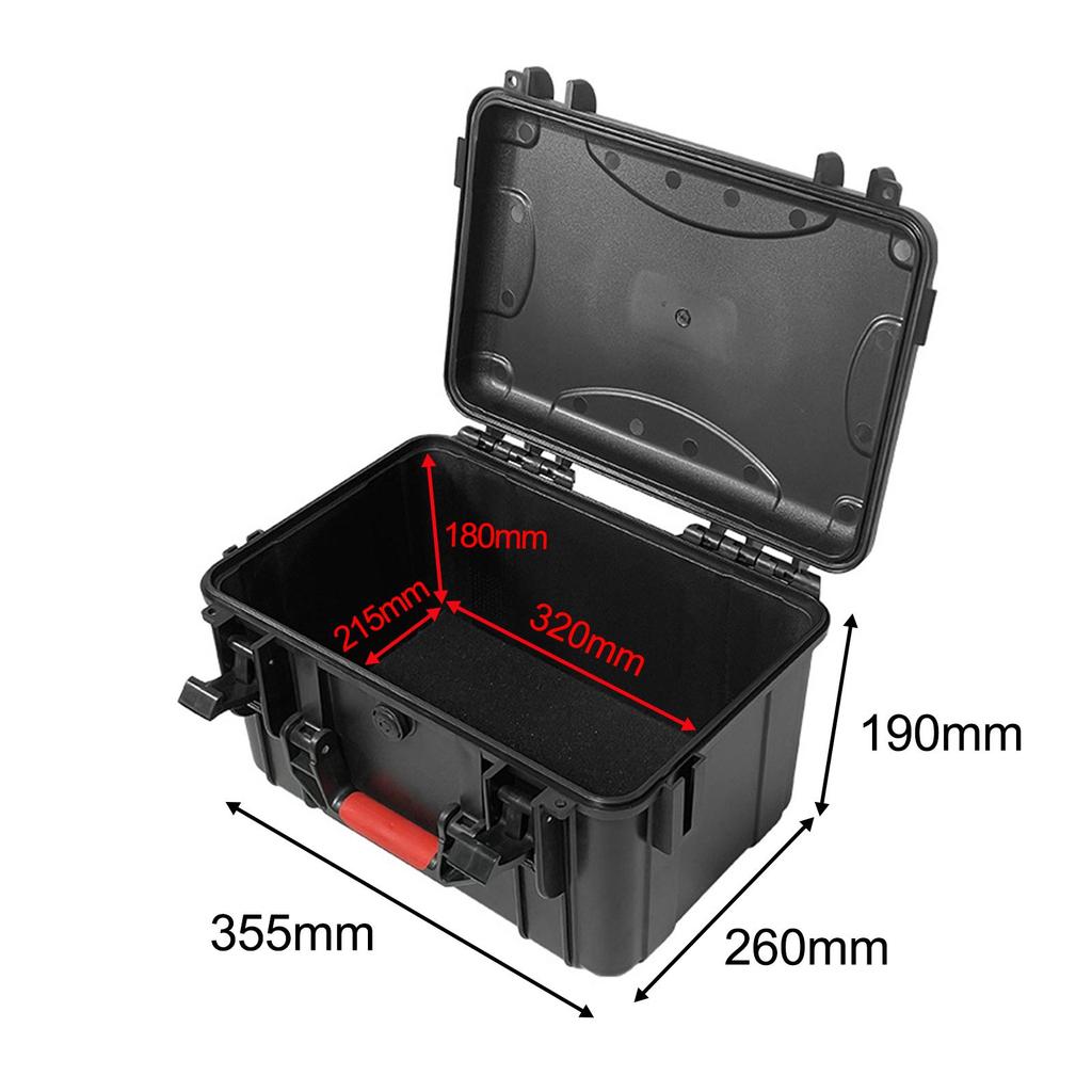 Waterproof Hard Carrying Case, Shockproof Storage Box, Portable Protective Tool Box