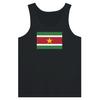 Débardeur - Drapeau du Suriname - Noir - 100% хлопок - Coupe ajustée - Durable