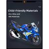1/12 Suzuki GSX-250R Игрушечный мотоцикл Миниатюрная модель Внедорожный мотоцикл Гоночный Звук и свет Литой коллекционный Подарок Мальчику