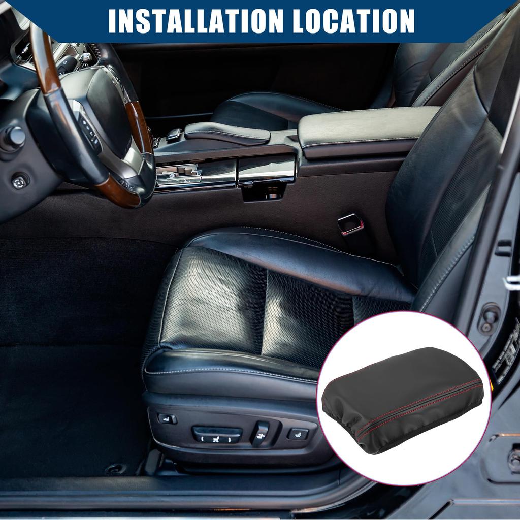 Накладка на подлокотник центральной консоли для Hihaha Peugeot 208 E-208 2020-2022 / Аксессуары для интерьера / Прочная искусственная кожа / 1 шт. Черный