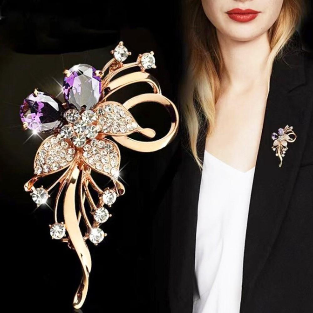 Sophisticated Corsage High-end Sweater Pins New Flowers Brooch for Sweater Coat Accessories