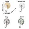 5Pcs Plastic Suction Cup Hook Punch Free Wall Hooks Creative Shower Towel Rack  Bathroom