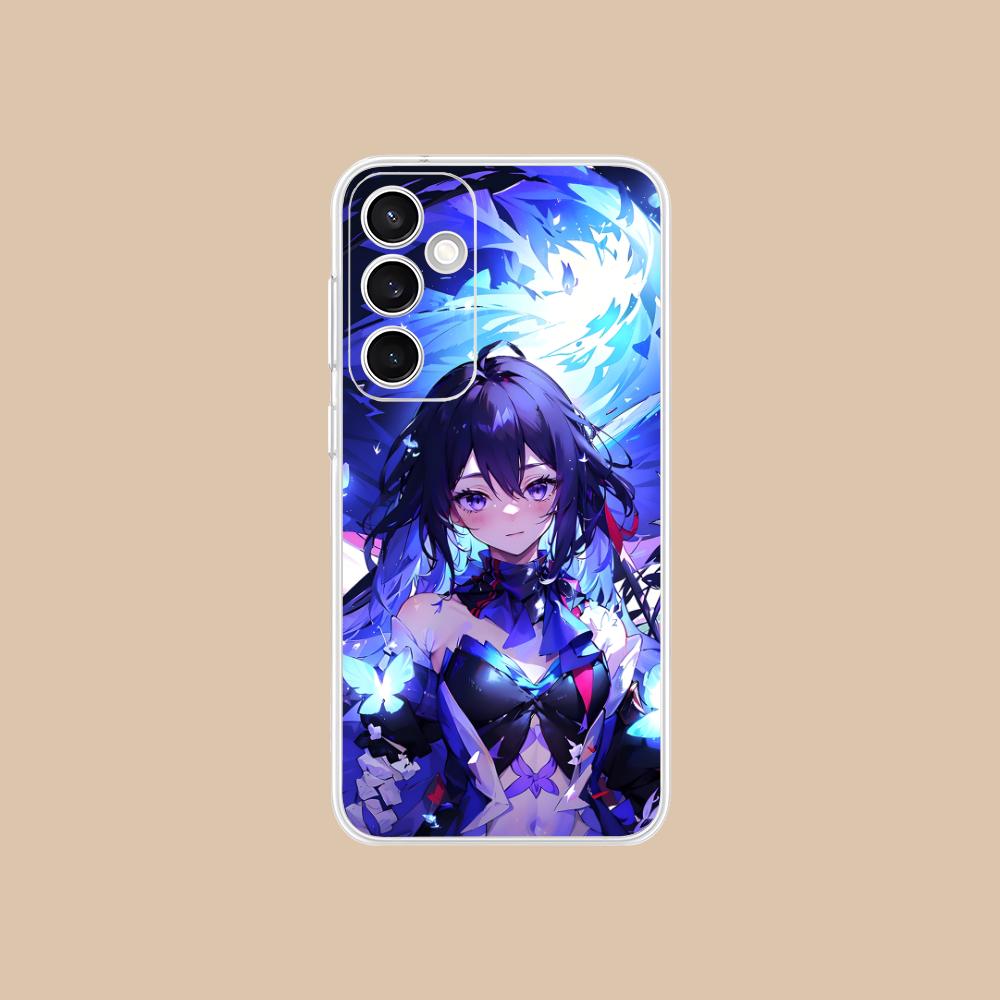 Прозрачный чехол HSR Seele для Samsung Galaxy S25 S24 S23 S22 S21Plus FE Ultra Цветная накладка