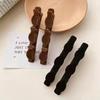 2PCS/3PCS/4PCS Women Elegant Flocking Braided Hair Clip Trendy Forehead Bangs Clip Side Clip Short Hair Duckbill Clip Headdress