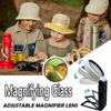 Folding Design LED Illuminated Magnifier Handheld Lighted Magnifier  Soldering Iron Repair