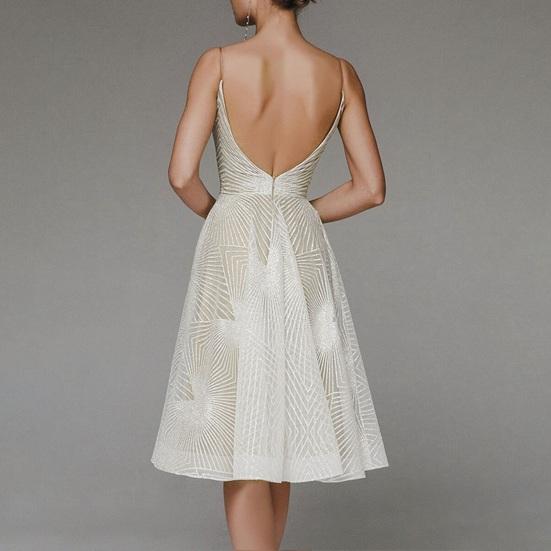 Вечернее платье с V-образным вырезом, А-силуэта, узкое, с высокой талией, на бретельках, платье-комбинация без рукавов и вышивкой для выпускного вечера