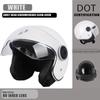 Сертификация DOT Мотоциклетный Casco Go Kart Скутер Мотор-фургон Мотоциклетные шлемы с двумя линзами Винтажные шлемы Four Seasons Racing Half Helmet