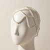 Hand-Made Mesh Hair Accessories Pearls Weave Pearl Headpiece  Wedding Accessories