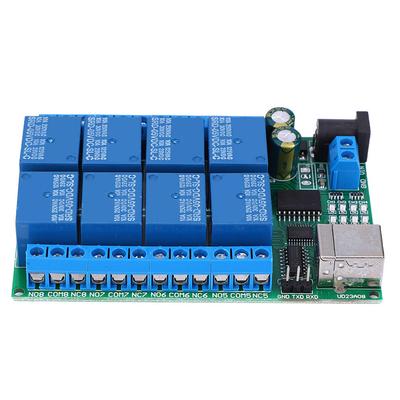 UD23A08 Модуль USB-реле Многофункциональный 8-канальный Последовательный порт UART Модуль управления двигателем от компьютера(DC5V )