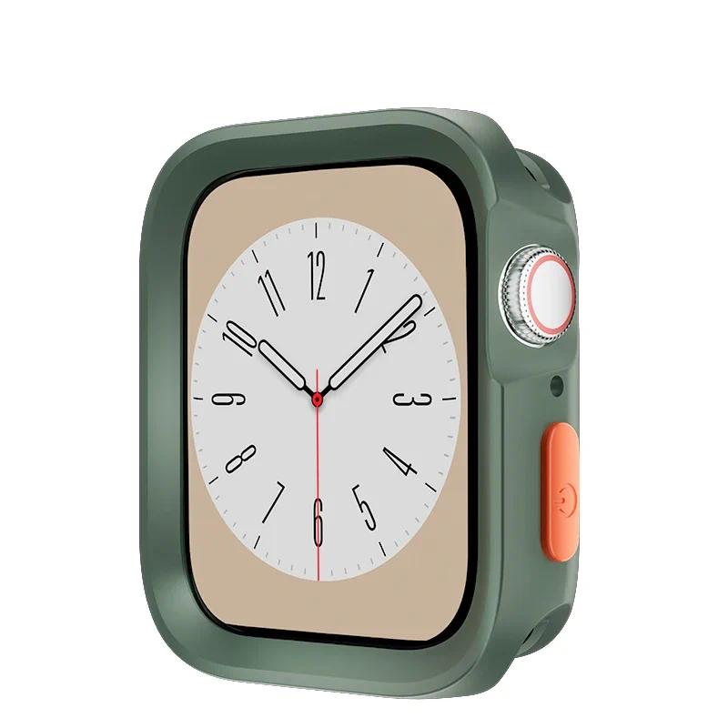 Чехол для Apple Watch Case 49мм 44мм 40мм 45мм 41мм Защита от падений Мягкий ТПУ Чехол iWatch Ultra 2 SE 9 8 7 6 5 4 Аксессуары