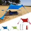 Family Beach Sunshade Lightweight Sun Shade Tent With Sandbag Anchors 4 Free Pegs UPF50 UV Large Portable Canopy Drop Shipping
