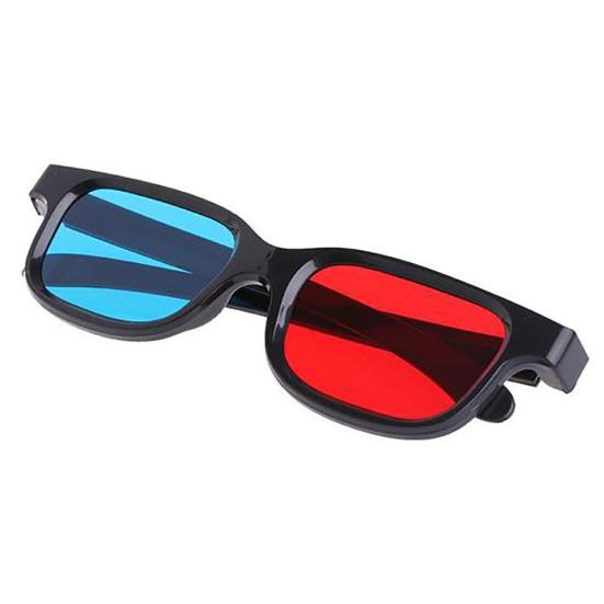 Lightweight Red Blue Cyan Plastic Frame 3D Glasses for Anaglyph Movie Game DVD