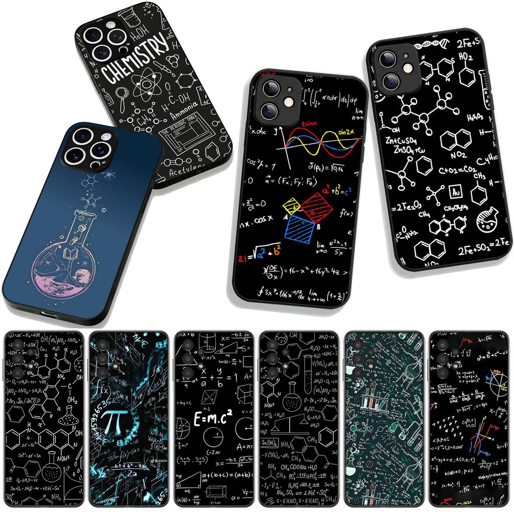 Чехол для Apple iPhone 17 16 11 Pro XS Max XR 6 7 8 Plus 16E SE 2020 Air 5 SE2. Химия, наука, химия, математика, уравнения.