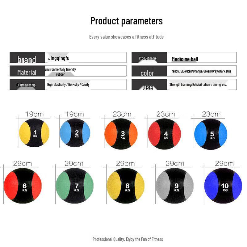 Jingqingfu Rubber Medicine Balls & Storage Rack