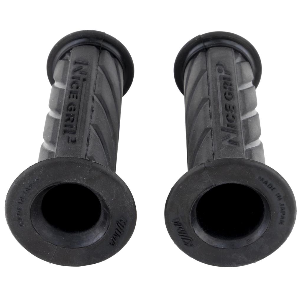 Kijima 201-6732 Мотоциклетная рукоятка, NICE Neo Mini, Непрокалываемый тип, Черный, 4,3 x 0,9 дюйма (110 x 22,2 мм), Мопед, Скутер