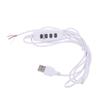 USB Timer Dimmer Switch Controller 2Meter Cable, Dual Color Inline Dimmer for Plant Grow Light LED Strip Aquarium Light