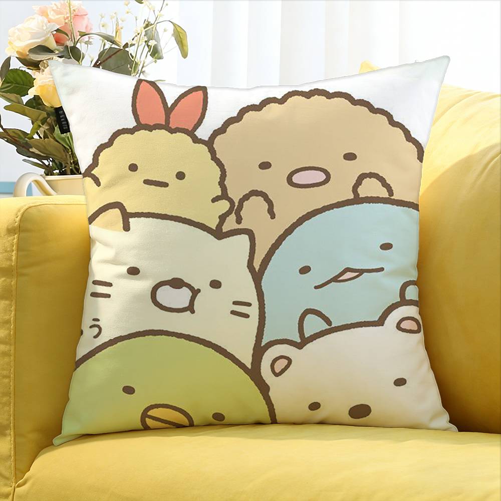 Sumikko Gurashi Квадратная наволочка разных размеров для декора автомобиля, дома, спальни