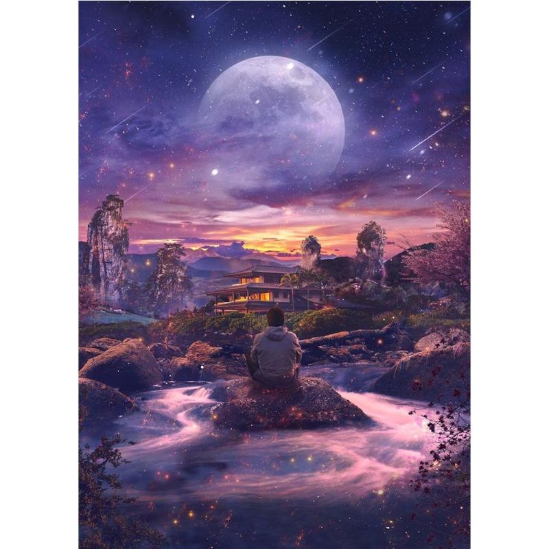 Современные красочные постеры с космической планетой, холст, живопись, аномальный пейзаж, скандинавская настенная живопись для гостиной,