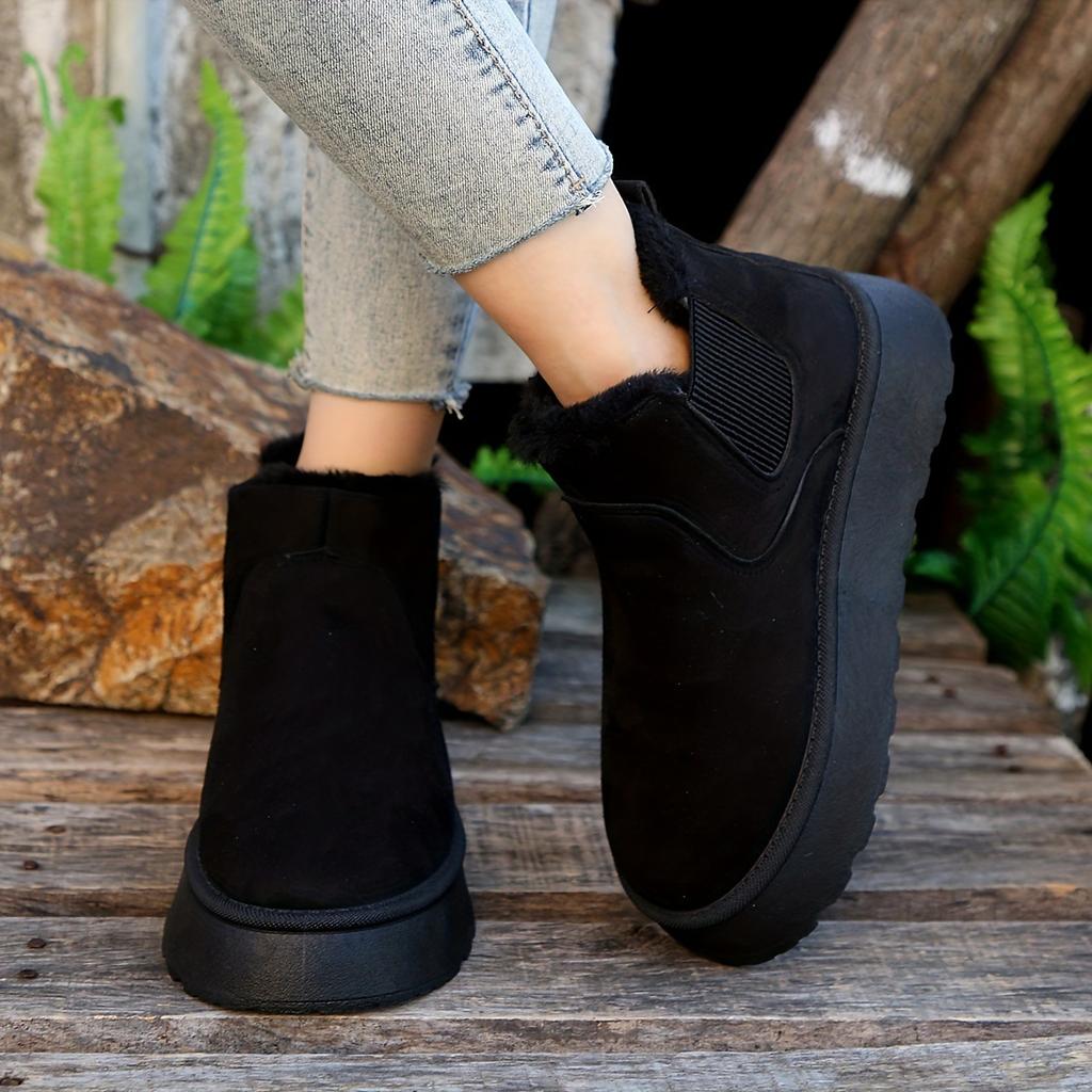 Fashion Women Boots Winter Women Snow Boots Plush WarmPlatform Shoes 2024The New Sneakers Casual Slip On Female Ankle Boots Botas Mujer